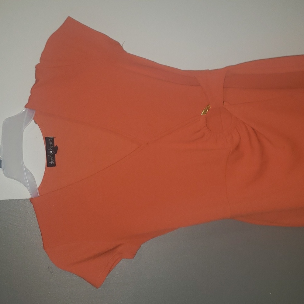 Muave orange dress